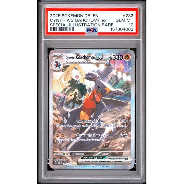 Pokémon TCG: Cynthia's Garchomp Ex #232 PSA 10-157304082