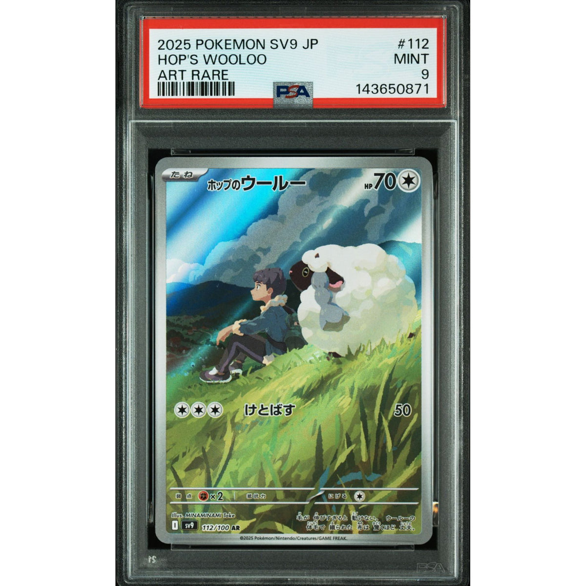 Pokémon TCG: Hop's Wooloo #112 PSA 9-143650871