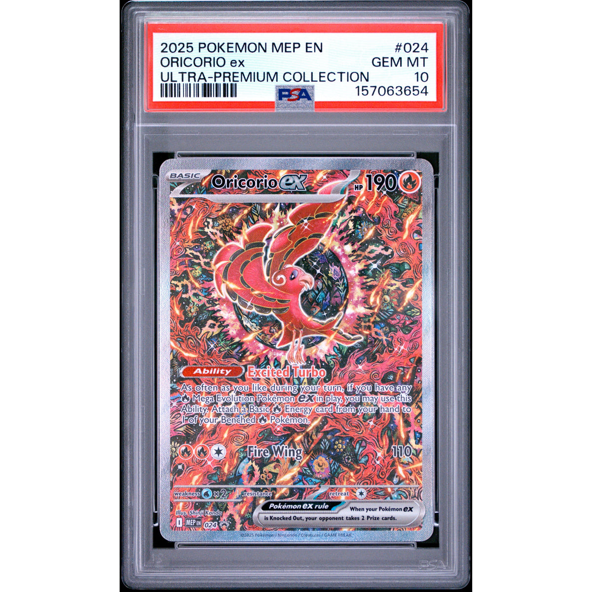 Pokémon TCG: Oricorio Ex #024 PSA 10-157063654