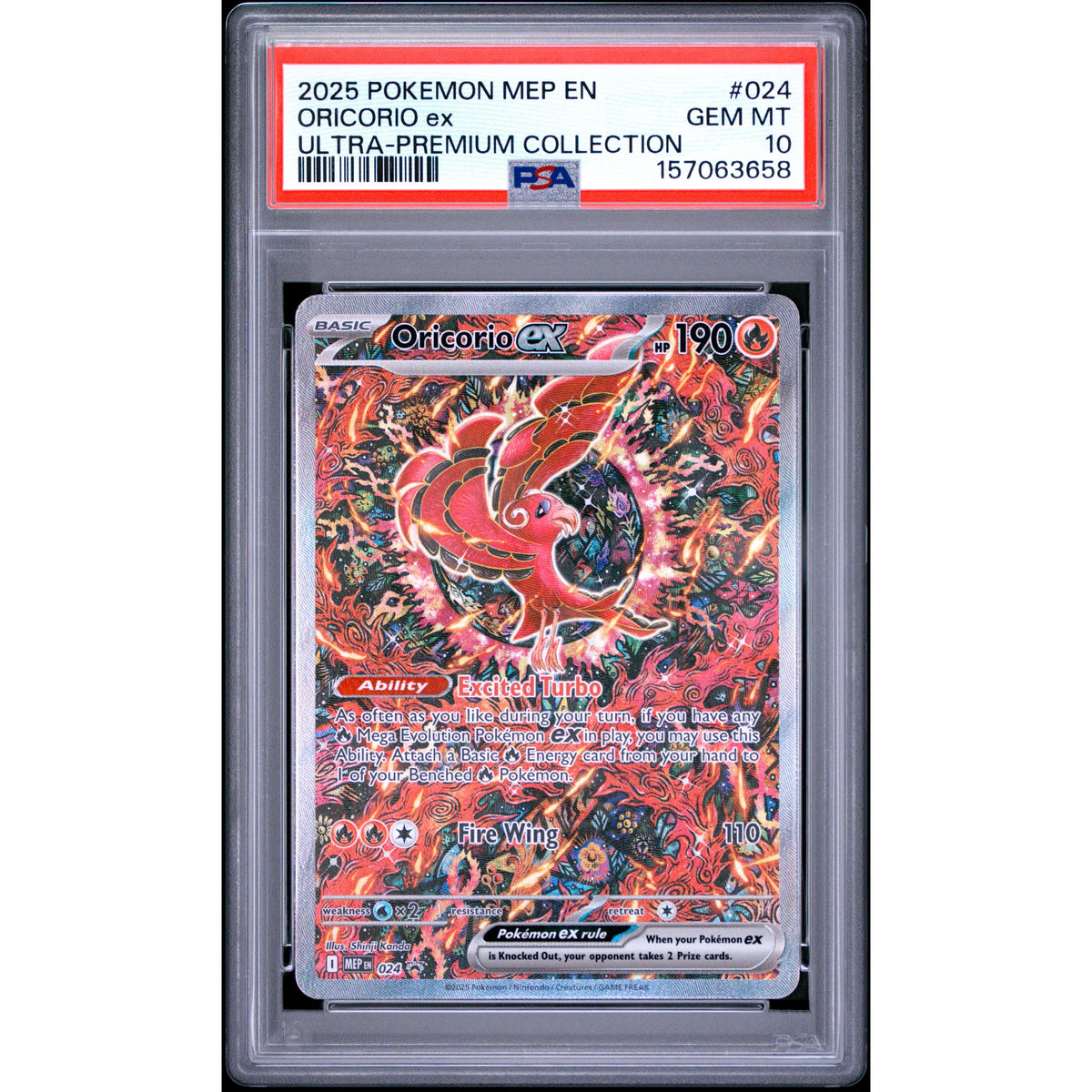 Pokémon TCG: Oricorio Ex #024 PSA 10-157063658