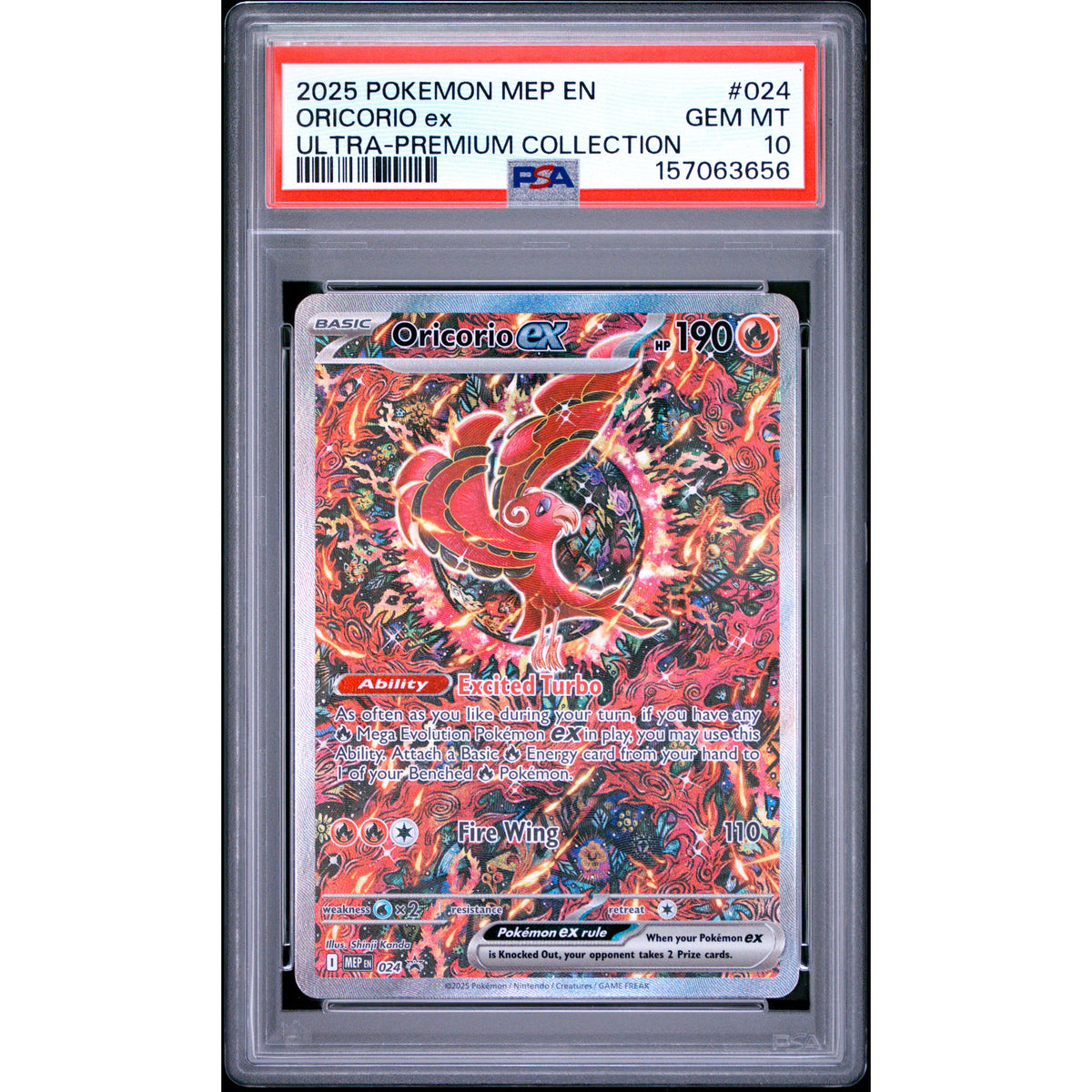 Pokémon TCG: Oricorio Ex #024 PSA 10-157063656