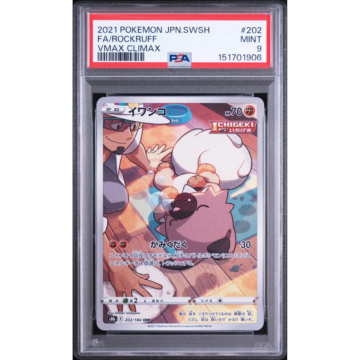 Pokémon TCG: Rockruff #202 PSA 9-151701906