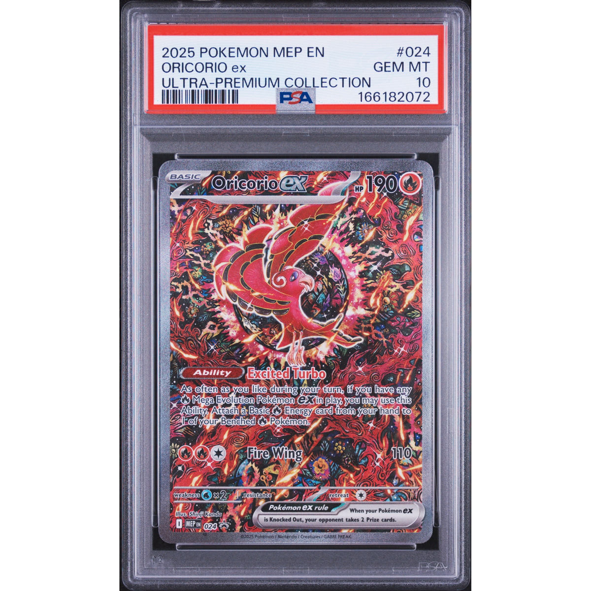 Pokémon TCG: Oricorio Ex #024 PSA 10-166182072
