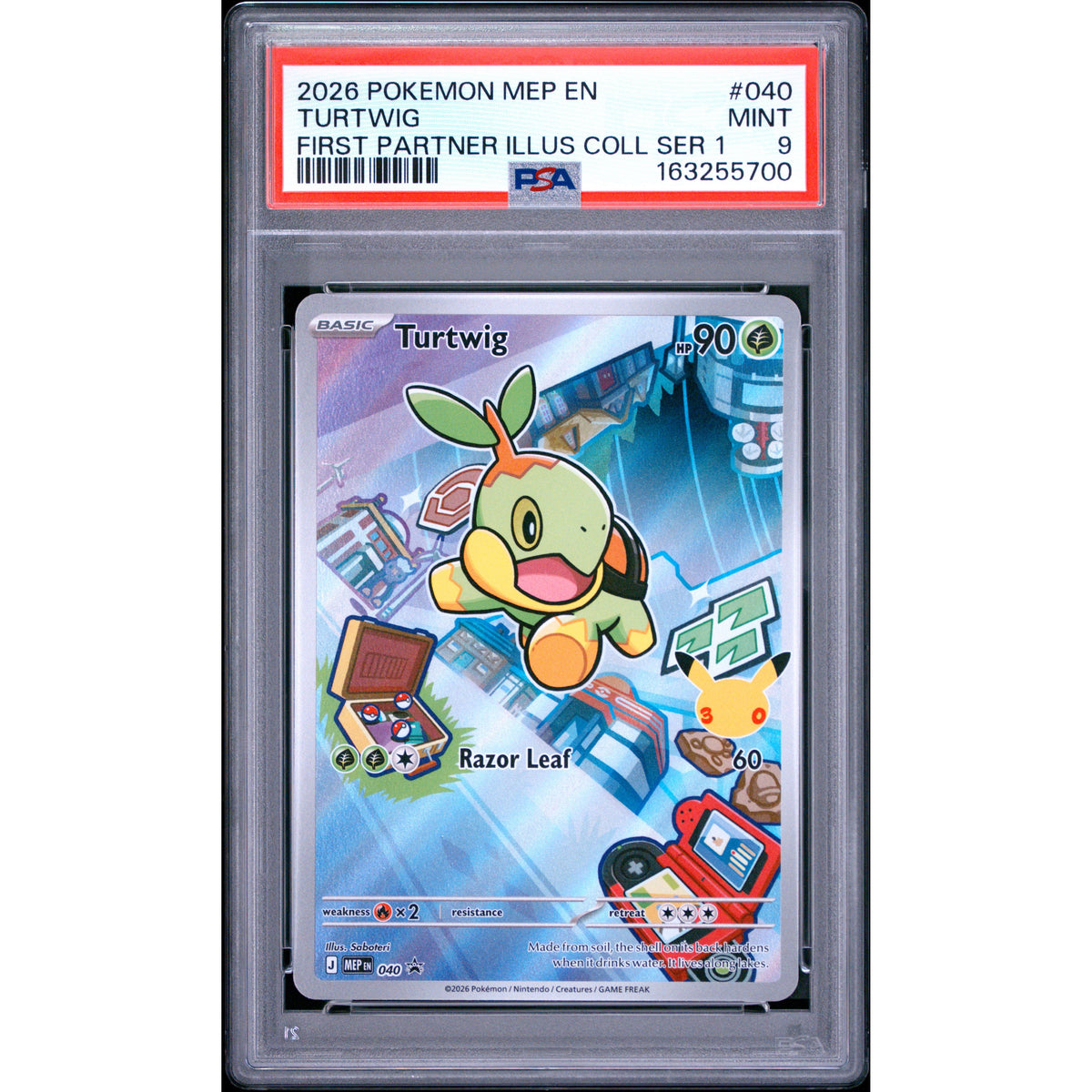 Pokémon TCG: Turtwig #040 PSA 9-163255700
