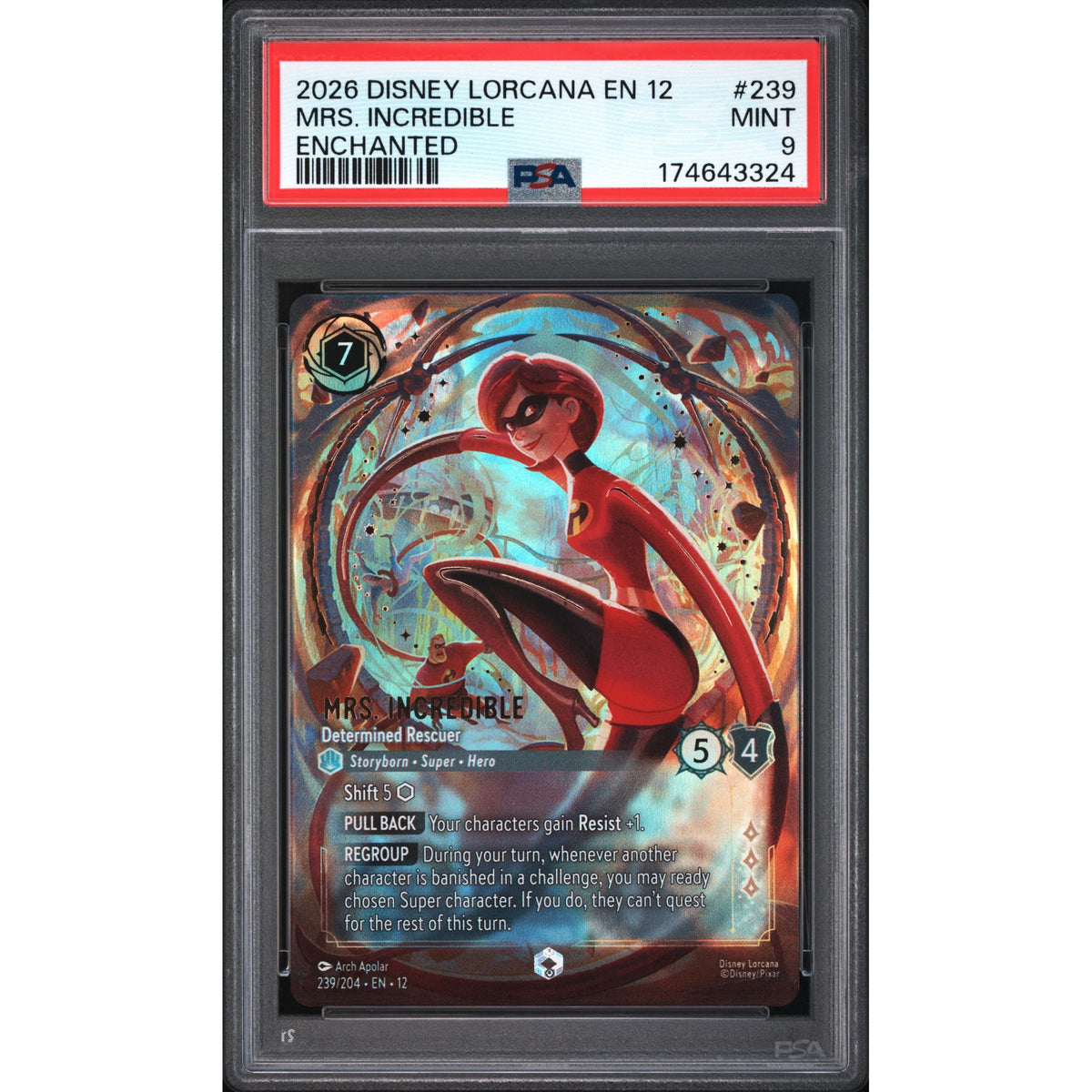 Lorcana: Mrs. Incredible #239 PSA 9-174643324