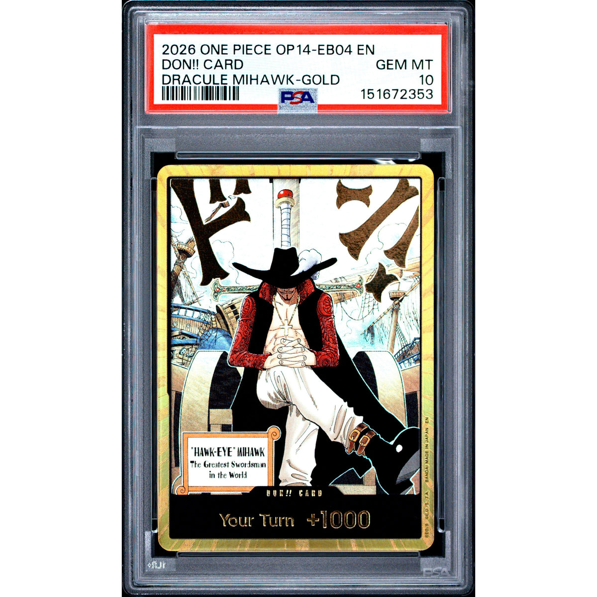 One Piece TCG: Don!! Card PSA 10-151672353