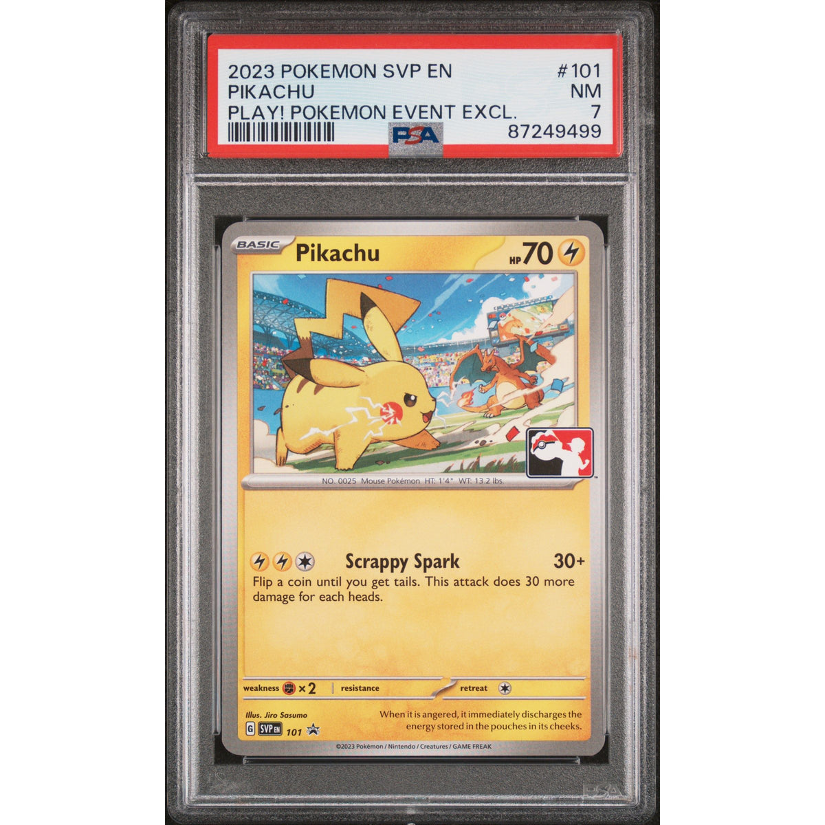 Pokémon TCG: Pikachu #101 PSA 7-87249499