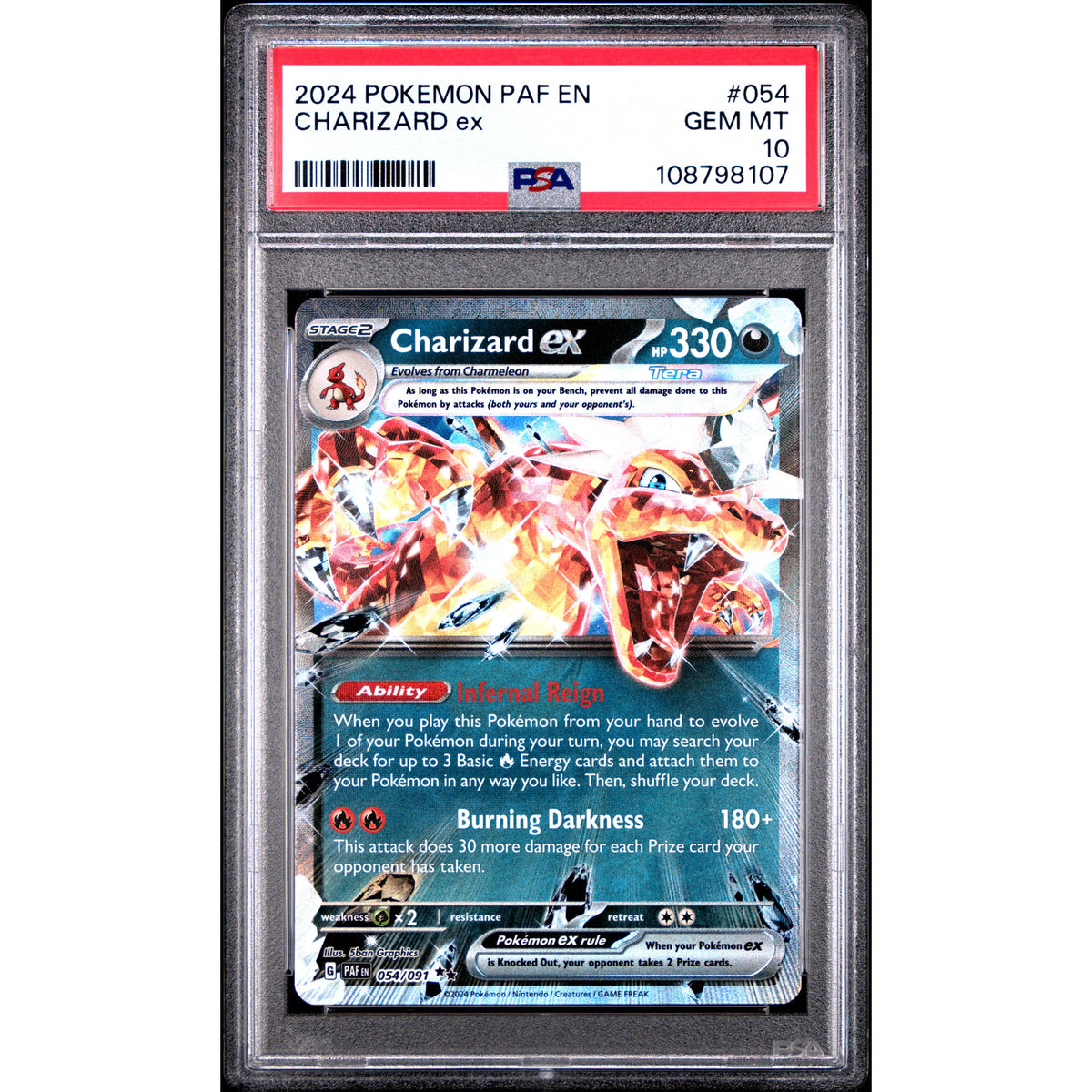 Pokémon TCG: Charizard Ex #054 PSA 10-108798107