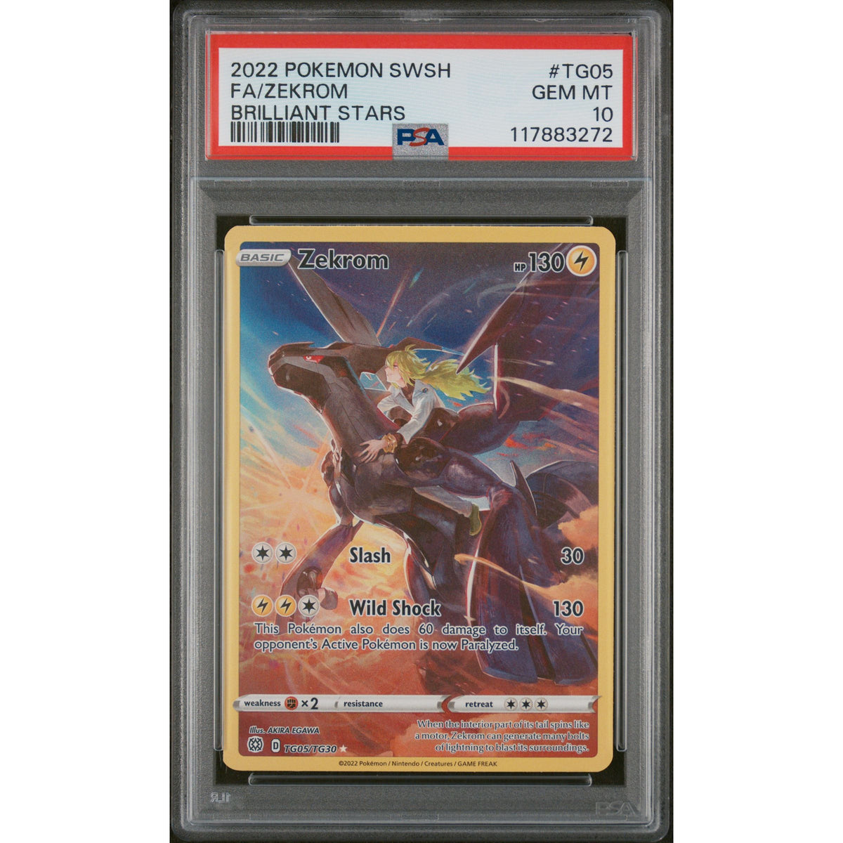 Pokémon TCG: Zekrom #TG05 PSA 10-117883272