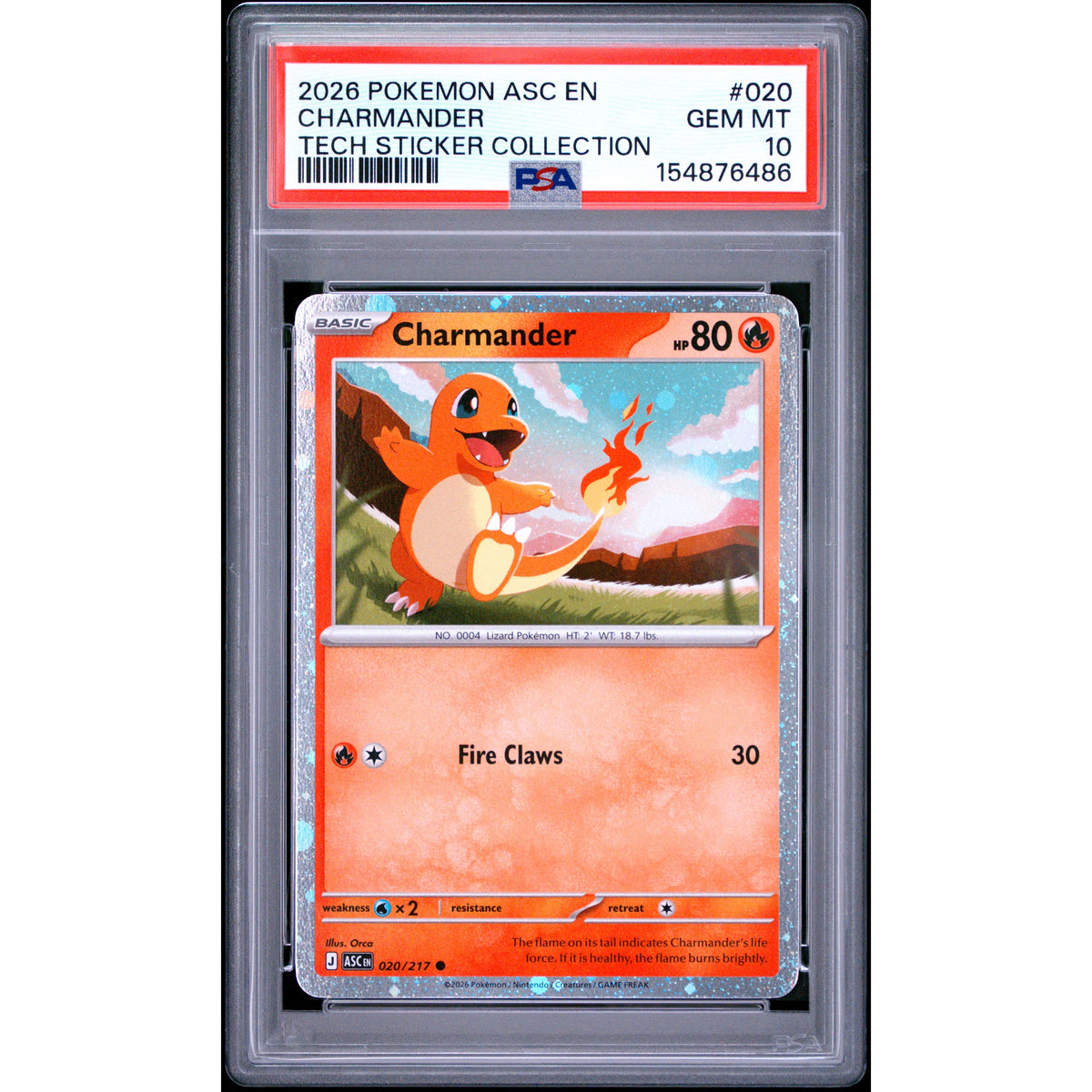 Pokémon TCG: Charmander #020 PSA 10-154876486