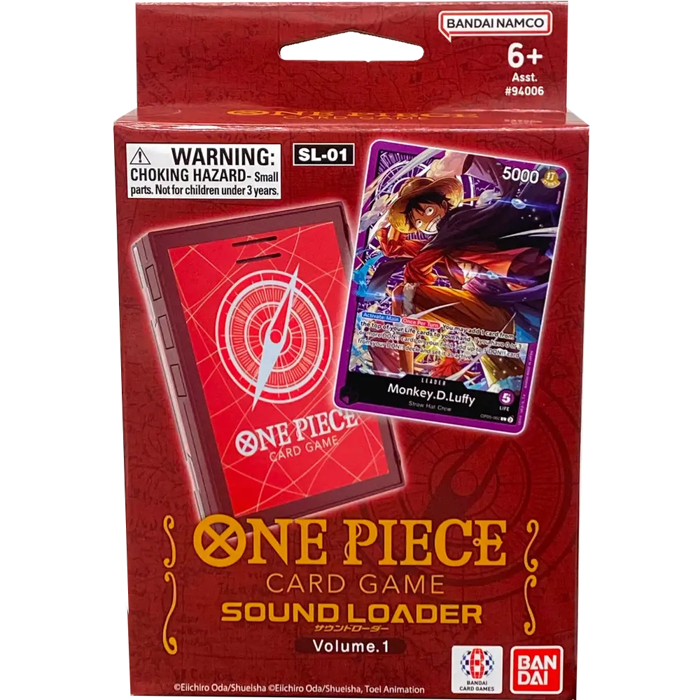 Bandai One Piece Card Game: Sound Loader Volume 1 - Monkey D. Luffy.