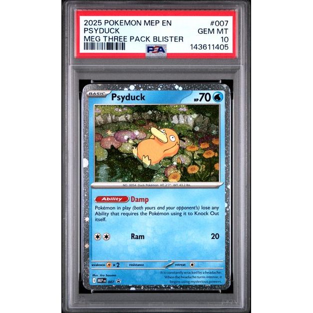 Pokémon TCG: Psyduck #007 PSA 10-143611405