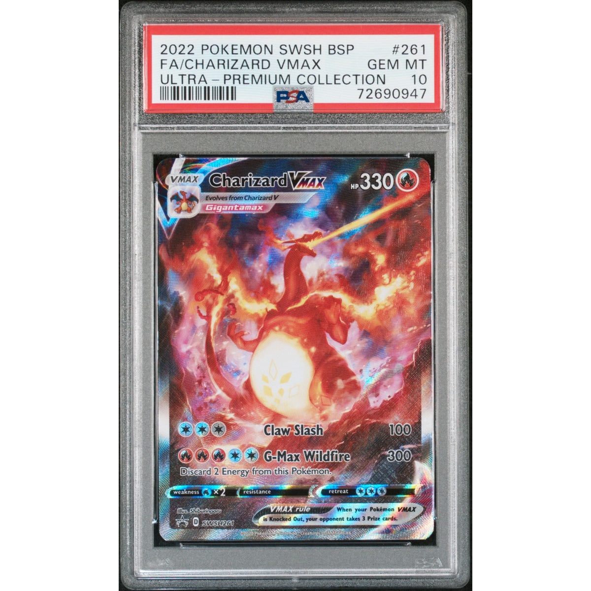 Pokémon TCG: Charizard Vmax #261 PSA 10-72690947