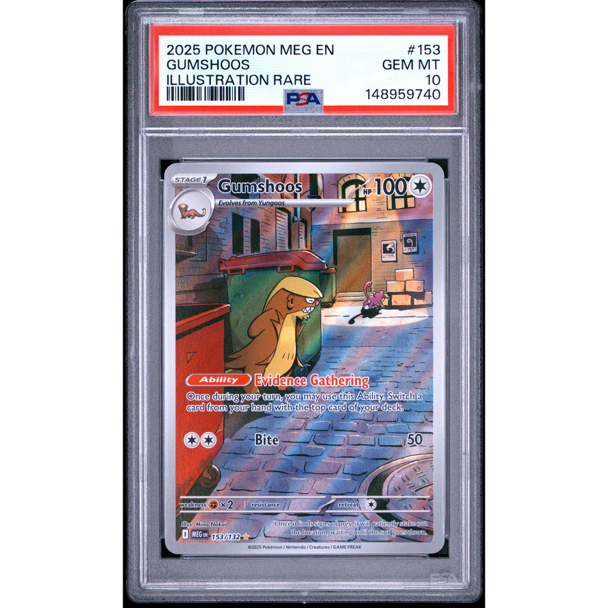 Pokémon TCG: Gumshoos #153 PSA 10-148959740