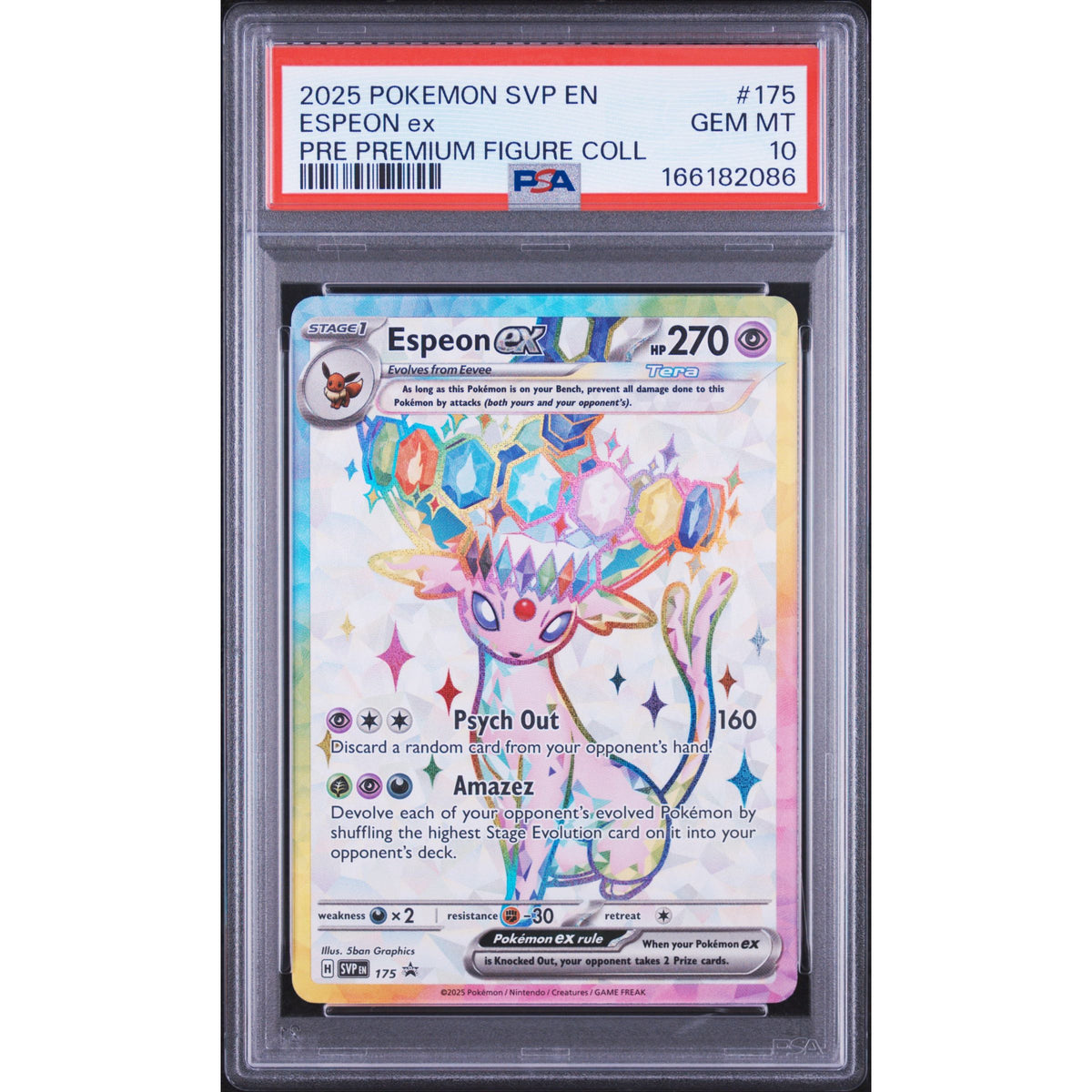 Pokémon TCG: Espeon Ex #175 PSA 10-166182086
