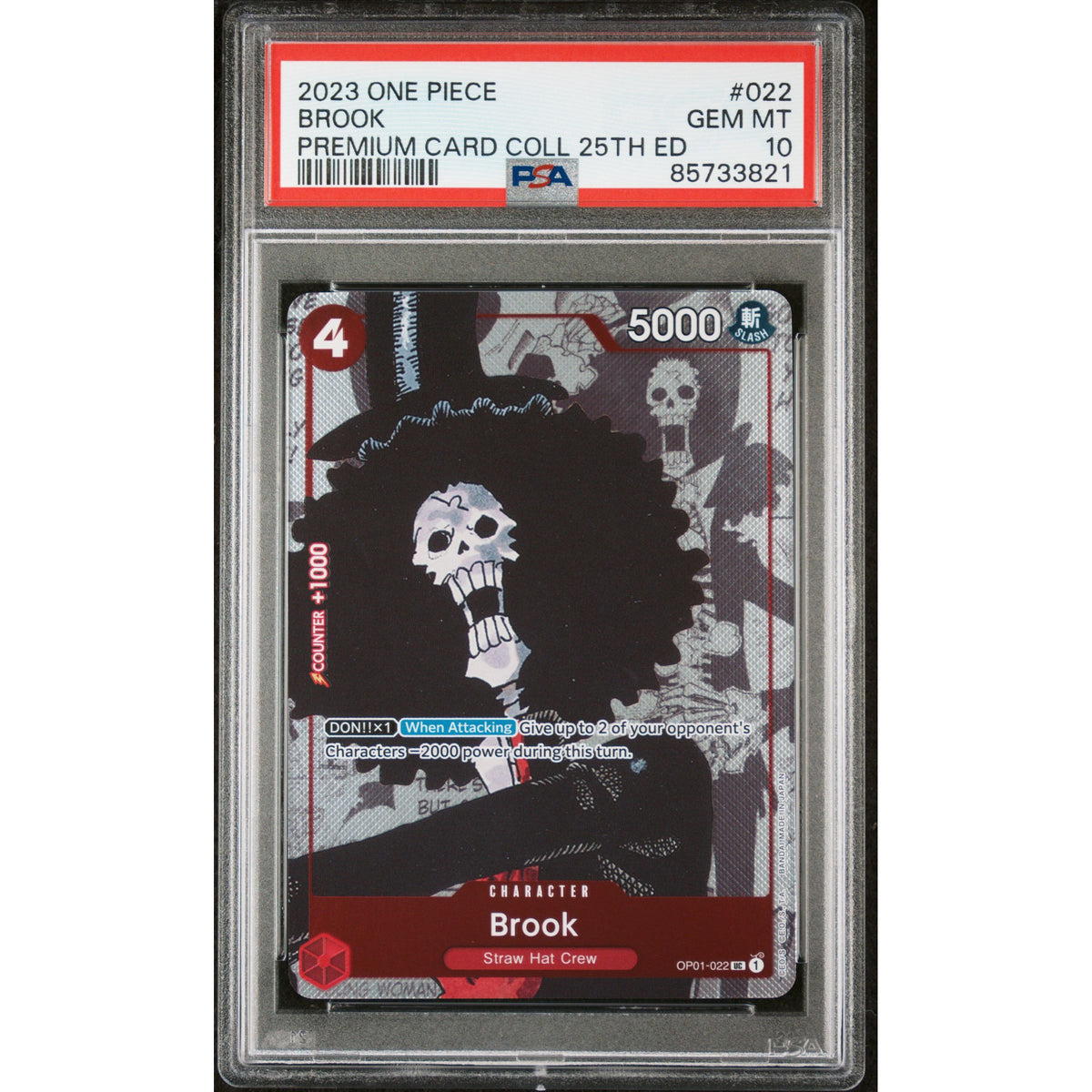 One Piece TCG: Brook #022 PSA 10-85733821