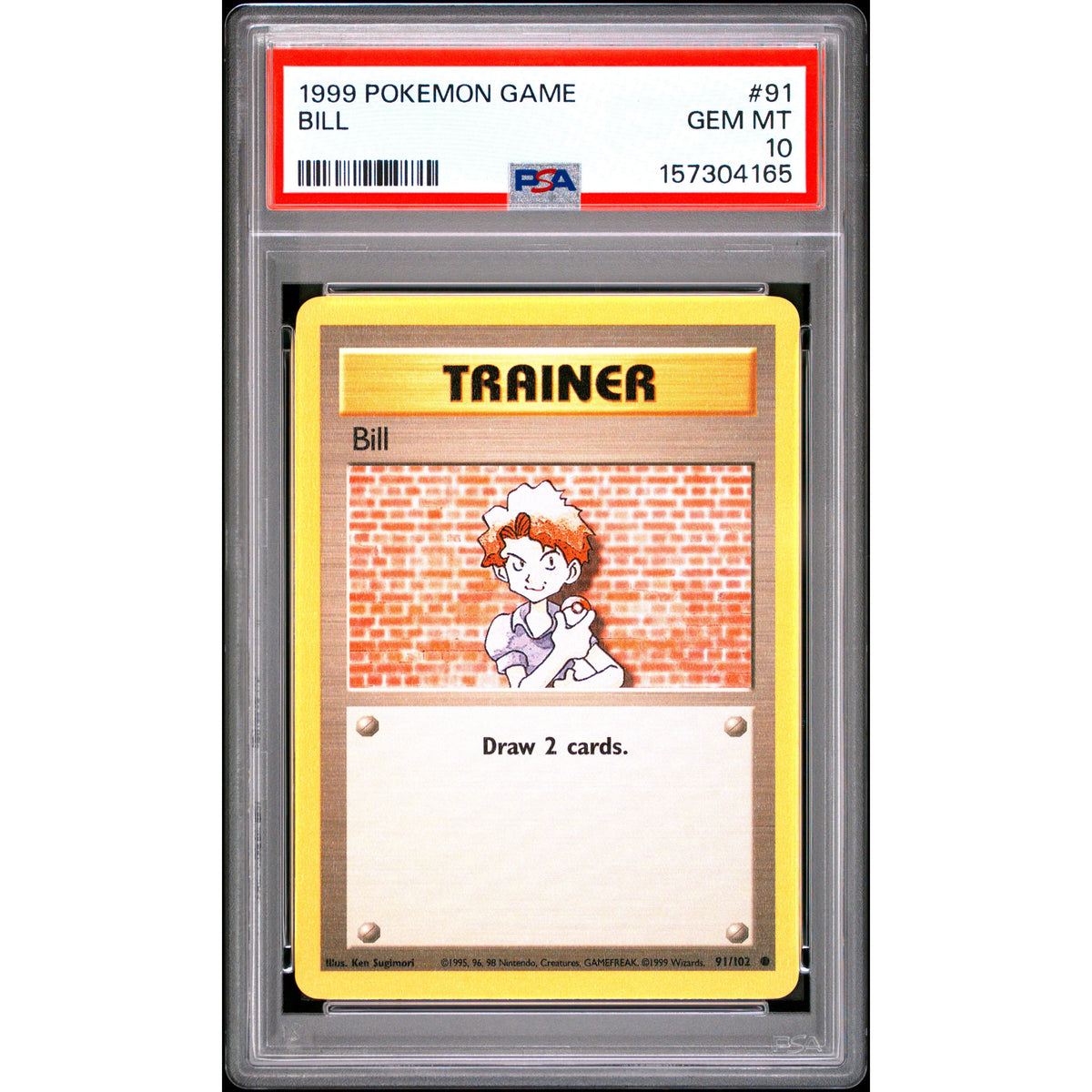 Pokémon TCG: Bill #91 PSA 10-157304165