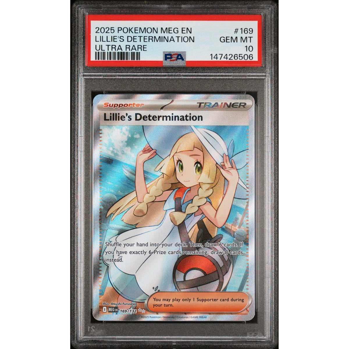 Pokémon TCG: Lillie's Determination #169 PSA 10 - Mega Evolution-147426506