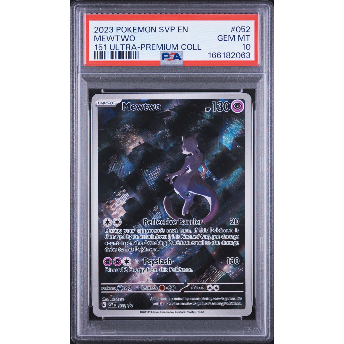 Pokémon TCG: Mewtwo #052 PSA 10-166182063