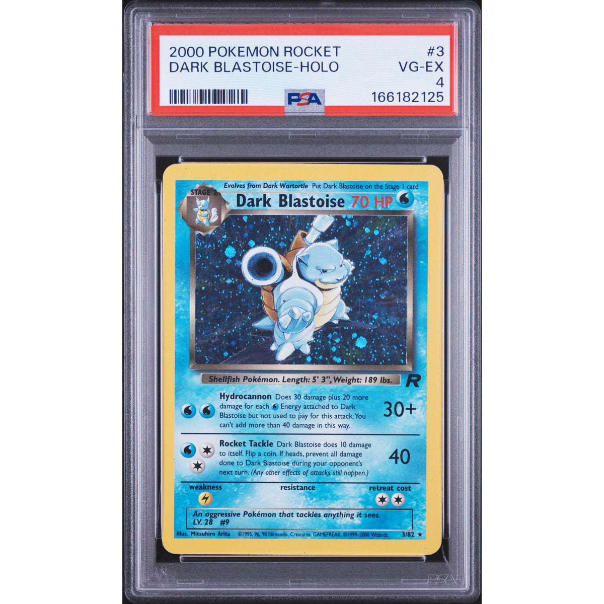 Pokémon TCG: Dark Blastoise Holo #3 PSA 4-166182125