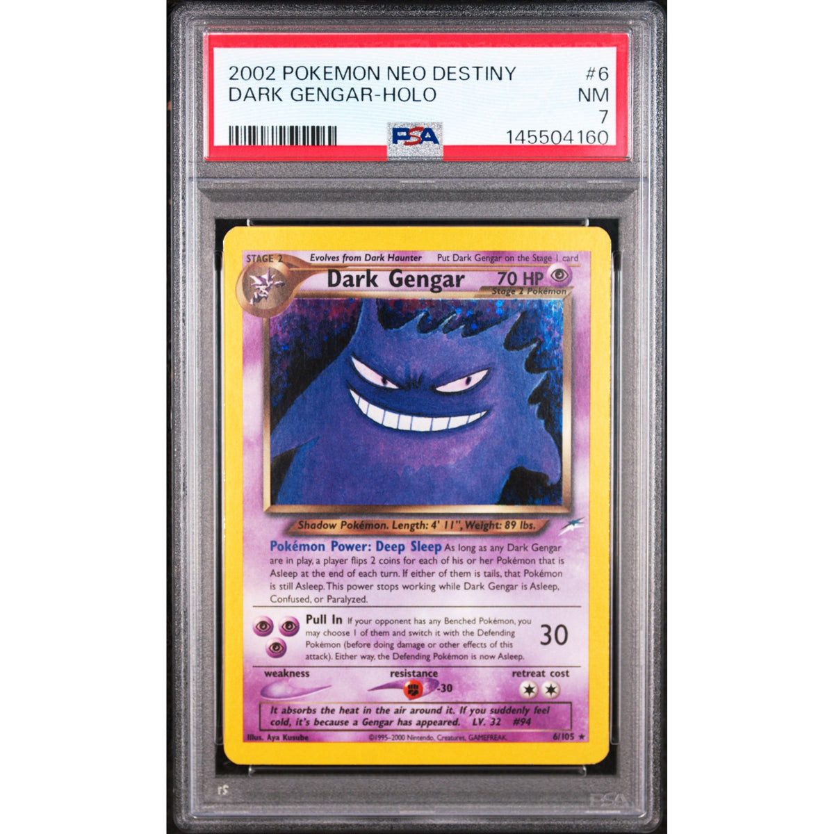 Pokémon TCG: Dark Gengar Holo #6 PSA 7-145504160