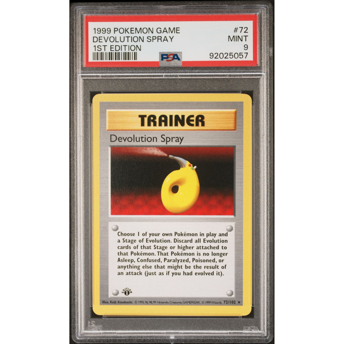 Pokémon TCG: Devolution Spray #72 PSA 9 - Base Set-92025057
