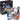 The Topps NFL Signature Class 2025 Mega Box by Topps features five football cards with different NFL players in action, displayed outside the box, which showcases player images and official NFL logos.