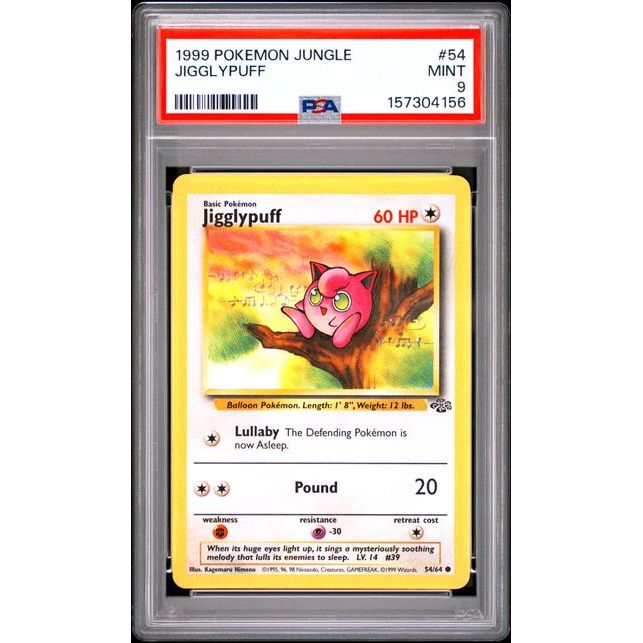 Pokémon TCG: Jigglypuff #54 PSA 9-157304156