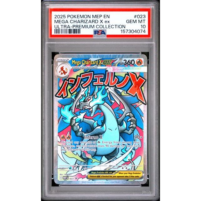 Pokémon TCG: Mega Charizard X Ex #023 PSA 10-157304074