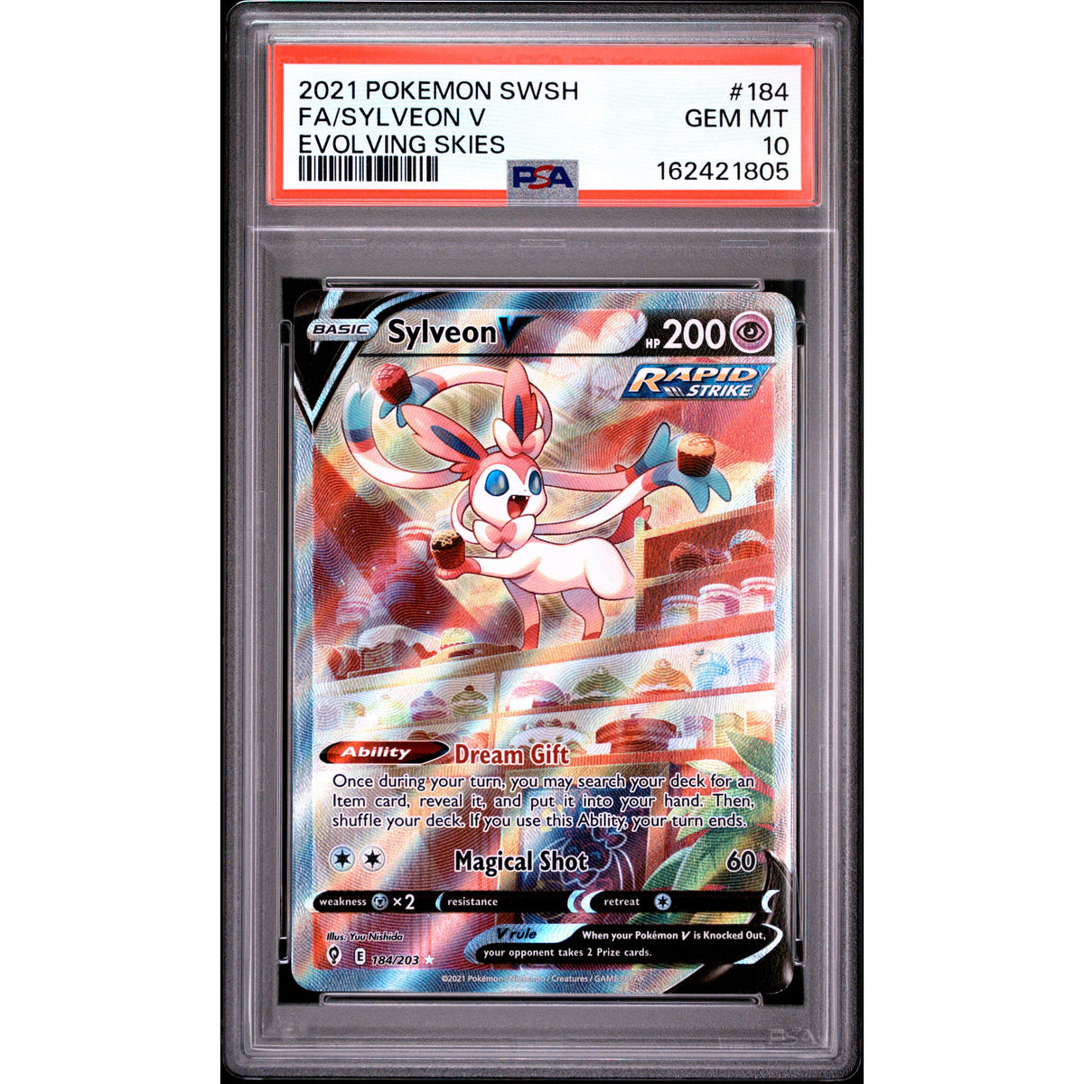 Pokémon TCG: Sylveon V #184 PSA 10-162421805