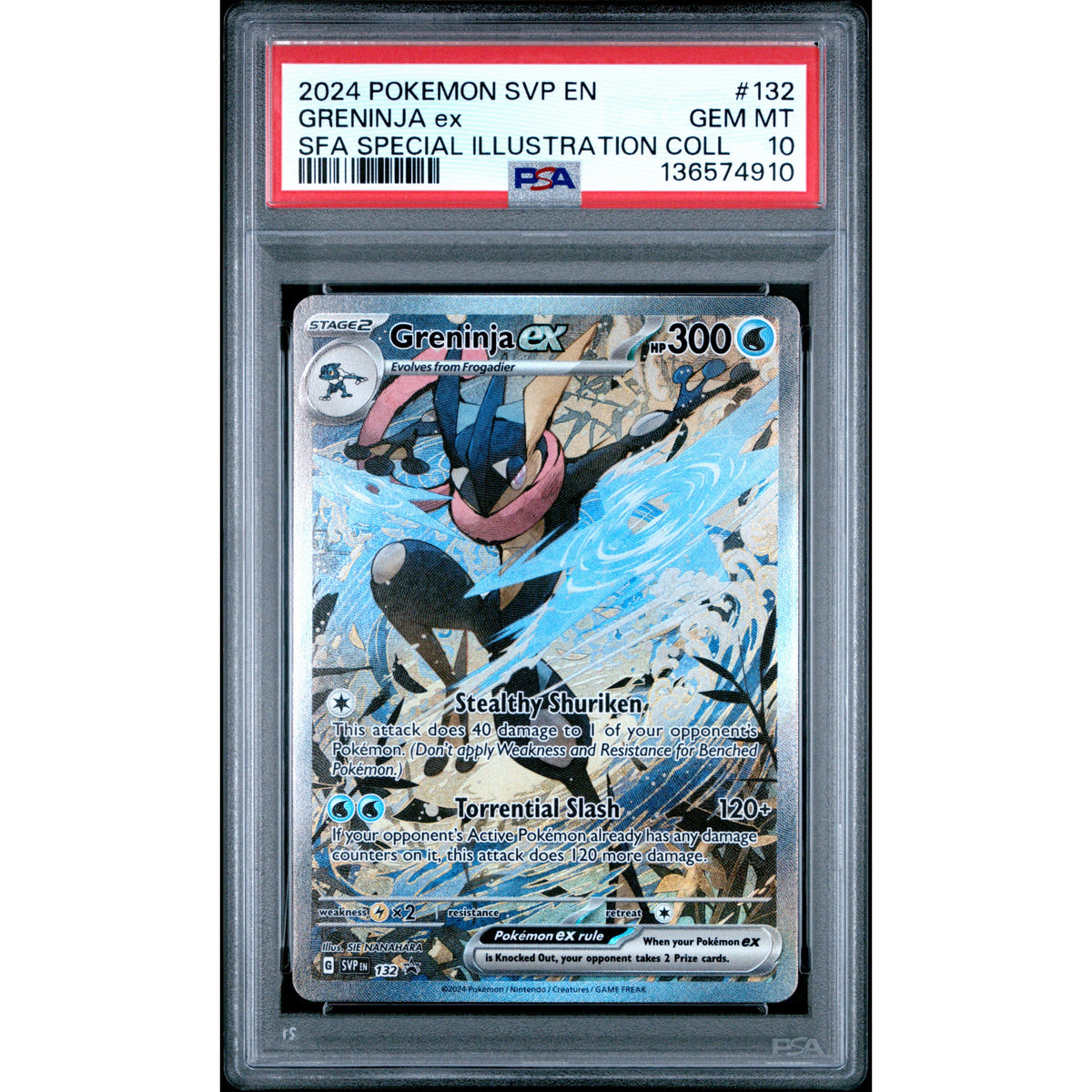 Pokémon TCG: Greninja Ex #132 PSA 10-136574910
