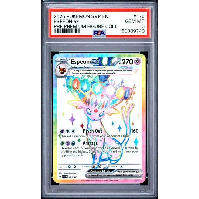 Pokémon TCG: Espeon Ex #175 PSA 10-150389740