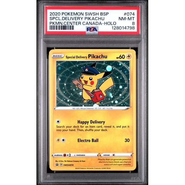 Pokémon TCG: Spcl.Delivery Pikachu #074 PSA 8-128014798