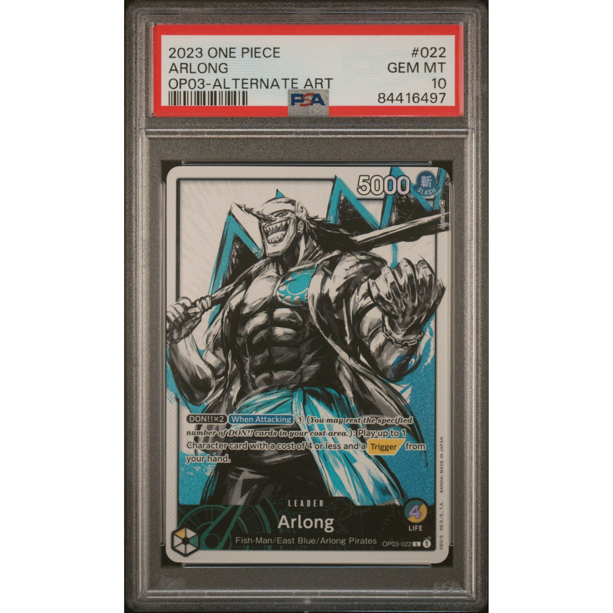 One Piece TCG: Arlong #022 PSA 10-84416497