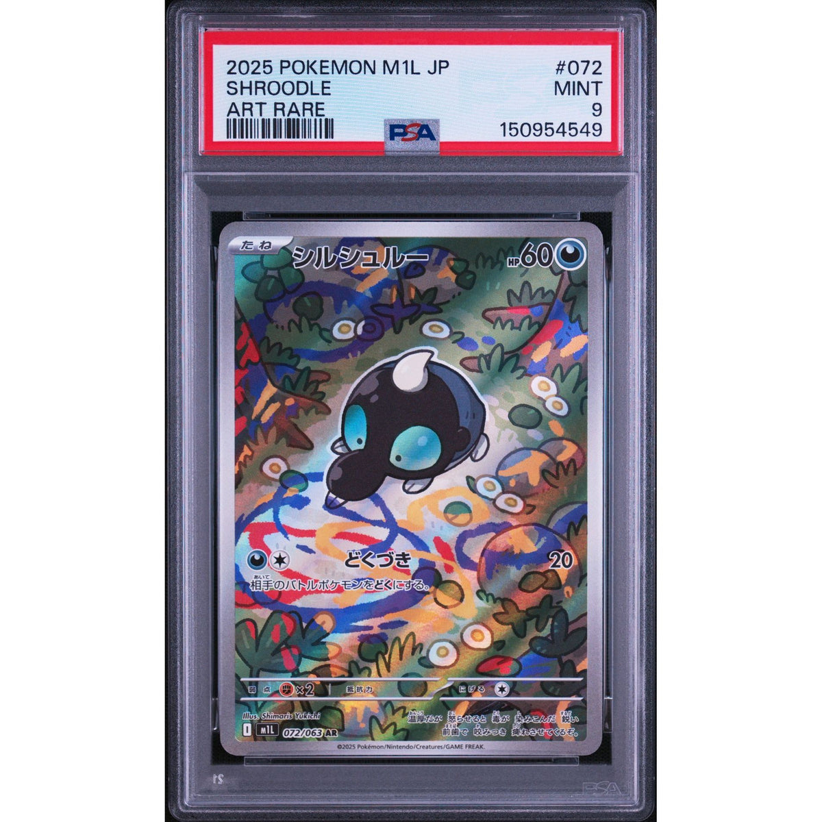 Pokémon TCG: Shroodle #072 PSA 9-150954549