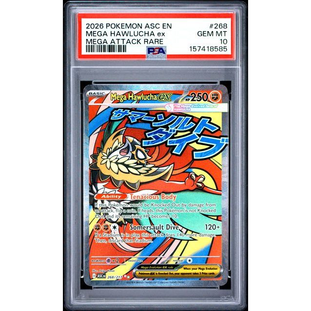 Pokémon TCG: Mega Hawlucha Ex #268 PSA 10-157418585