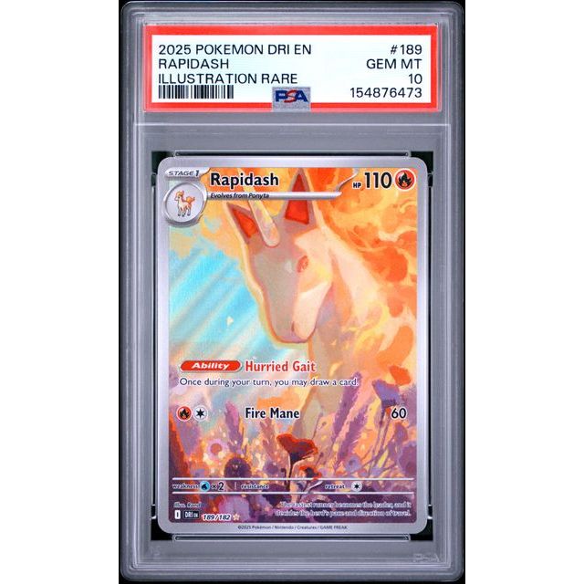 Pokémon TCG: Rapidash #189 PSA 10-154876473